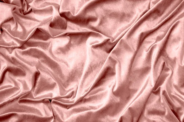 Rózsaszín Fényes Selyem Szövet Szerkezete — Stock Fotó