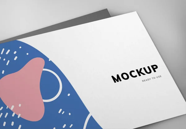 Barevné Vizitky Mockup Design — Stock fotografie