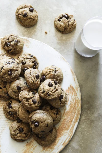 Hausgemachte Vegane Schokoladenkekse — Stockfoto