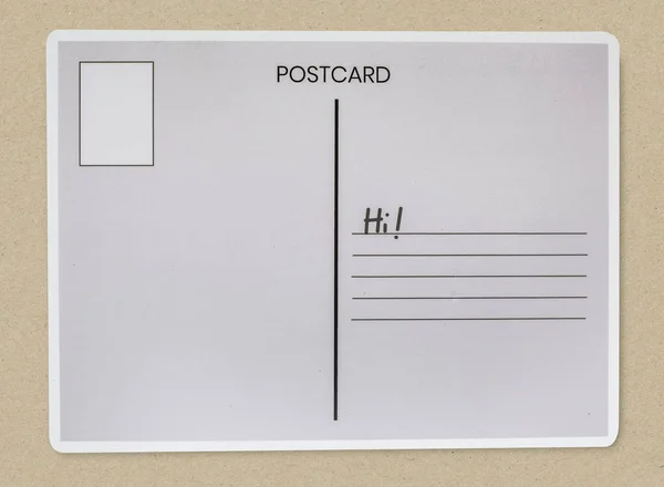 Blank Postcard Isolated Background — Stock Photo, Image