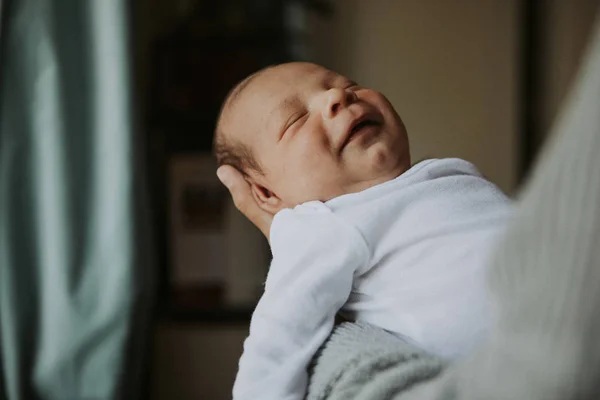 Closeup Peaceful Baby Asleep — Stock Photo, Image