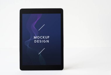 Kablosuz tablet ekran mockup şablonu