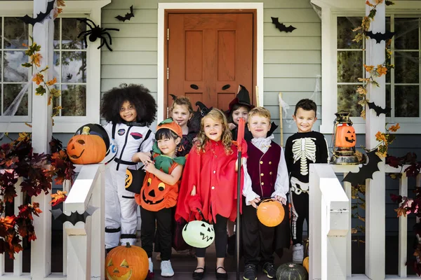 Little Children Halloween Costumes — Stock Photo, Image