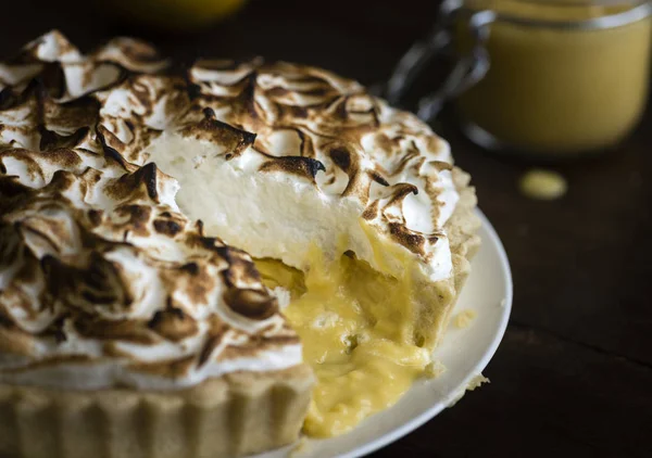 Lemon Meringue Pie Food Photography — Stock Photo, Image