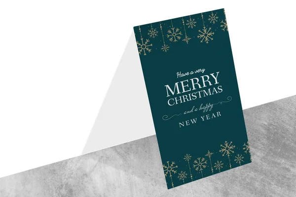 Christmas Holiday Greeting Design Mockup — Stock Photo, Image