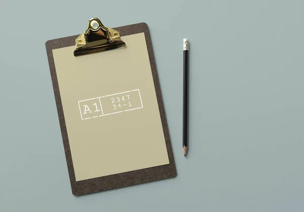 Clipboard Document Mockup — Stock Photo, Image