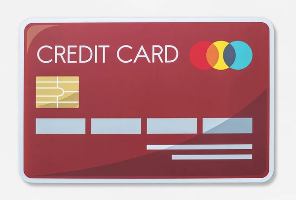 Creditcard Vector Illustratie Pictogram — Stockfoto