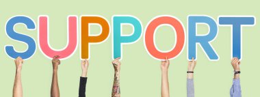 Renkli harfler kelime destek şekillendirme