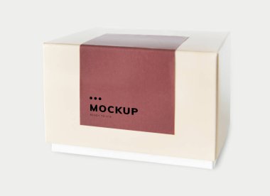 Basit ambalaj kağıt kutusu mockup