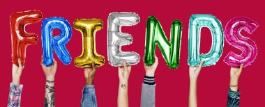 Balonlar word gösterilen eller