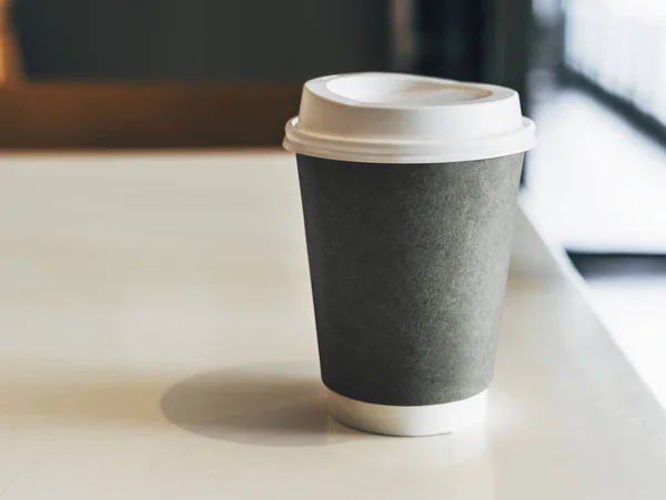 Disposable Coffee Paper Cup Mockup Design — Stock Photo, Image