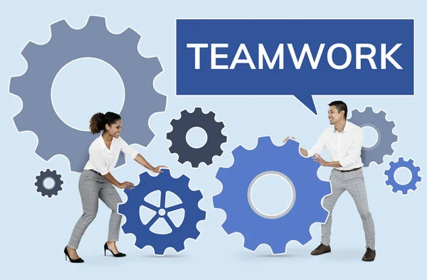 Business People Focusing Teamwork — Stock Photo, Image