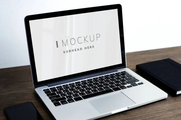 Laptop Digital Device Screen Mockup — Stock Photo, Image