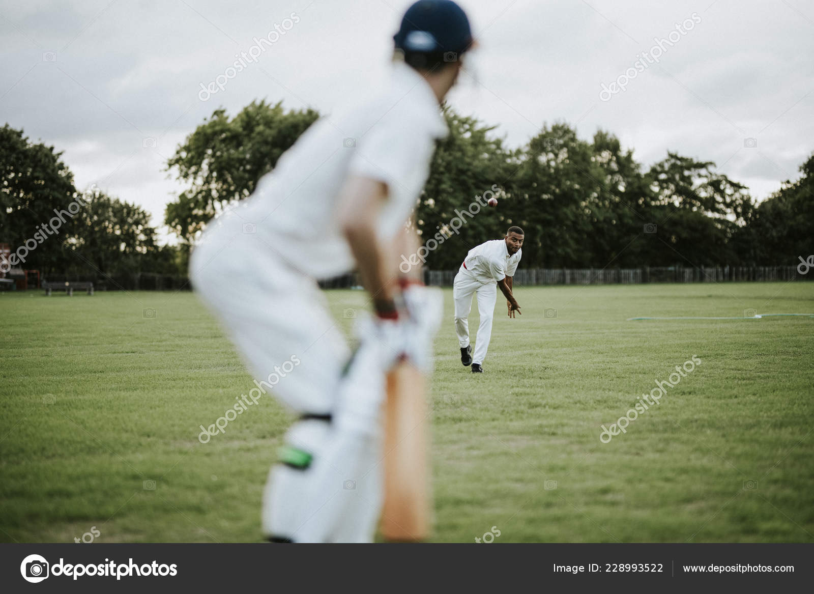 Cricket Bowler Throwing Ball Stock Photo by ©Rawpixel 228993522