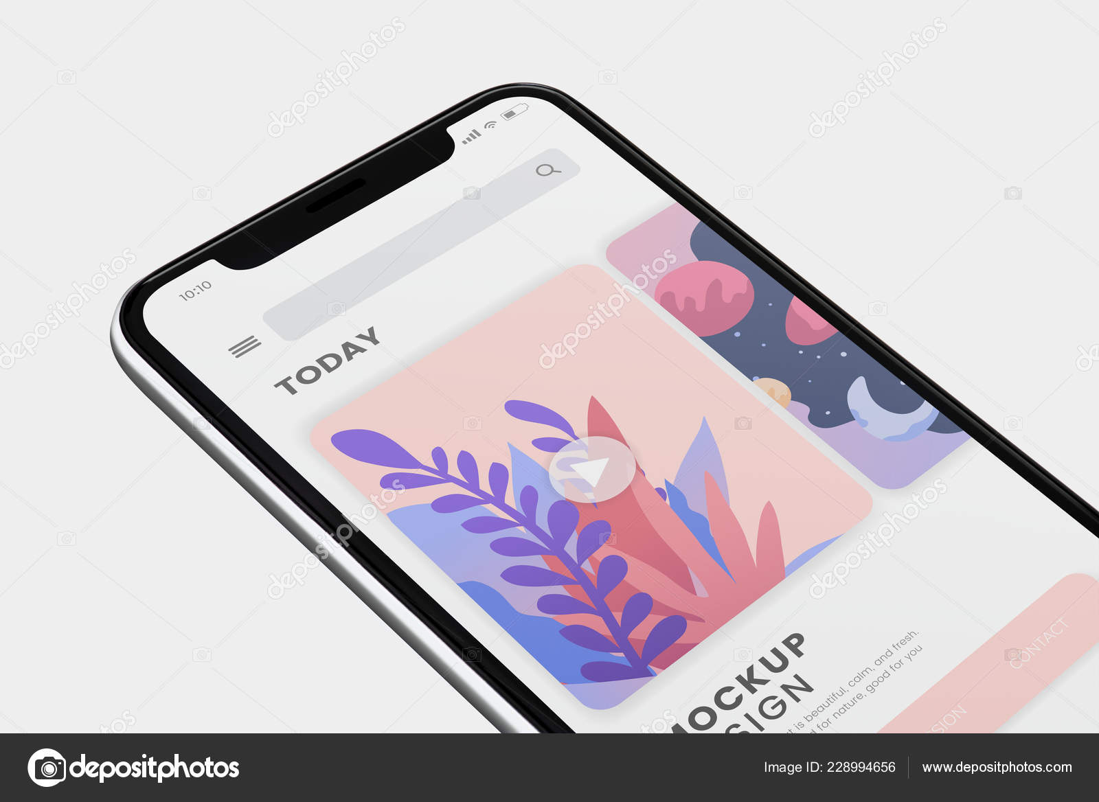 Download Mobile Phone Screen Mockup Design Stock Photo Image By C Rawpixel 228994656