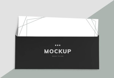 Resmi mektup ve zarf mockup