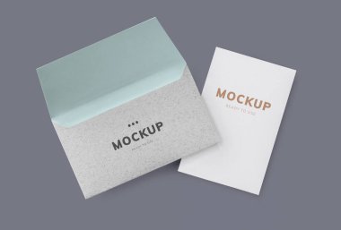 Kartı ve zarf mockup