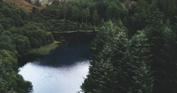 Pohled Temnou Řeku Skotské Vysočině — Stock fotografie