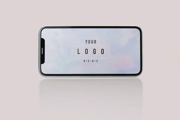 Tam Ekran Smartphone Mockup Tasarım — Stok fotoğraf