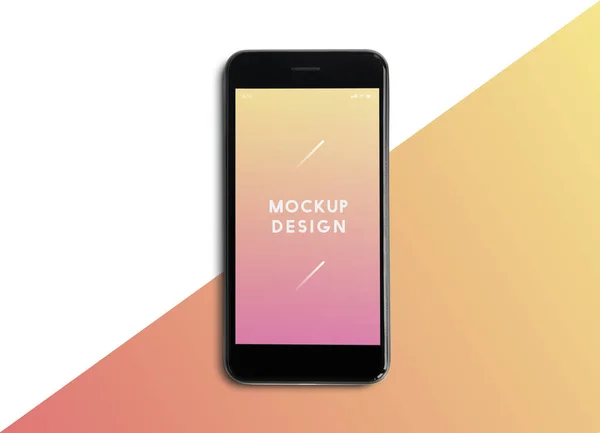 Modello Mockup Dello Schermo Del Telefono Cellulare Premium — Foto Stock