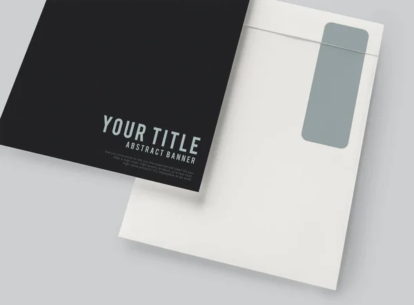 Business Document Envelope Mockup — Stock Photo, Image