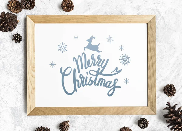 Christmas Holiday Greeting Design Mockup — Stock Photo, Image