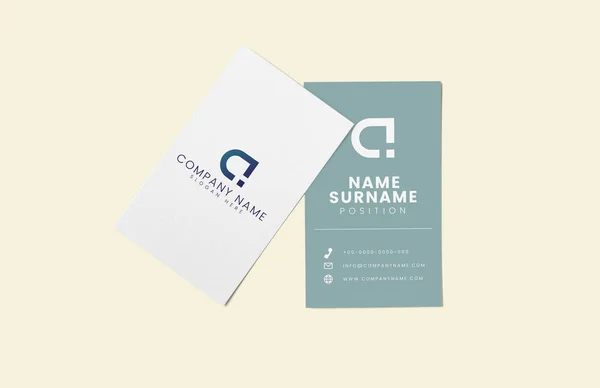 Business Card Name Card Mockup — Stock Photo, Image