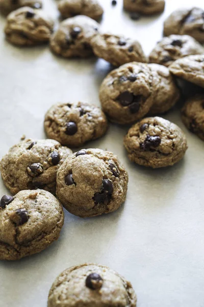 Homemade Vegan Chocolate Chip Cookies — Stock Photo, Image