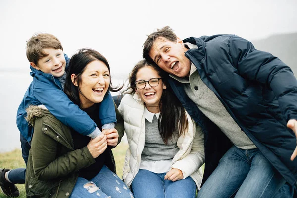 Happy Family Spending Time Together — Stock Photo, Image