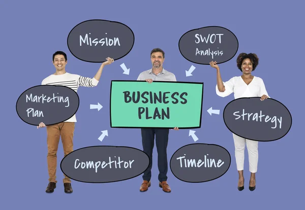 Team Business Plan — Stock Photo, Image
