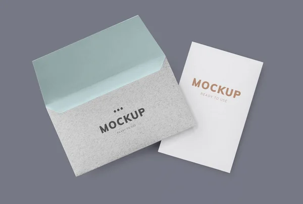 Card Envelope Mockup — Stock Photo, Image