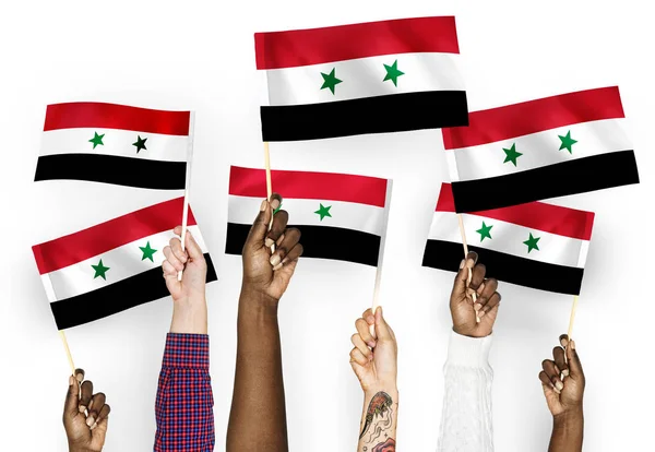 Syria Hand Waving Flag, Buy Syrian Hand Flag