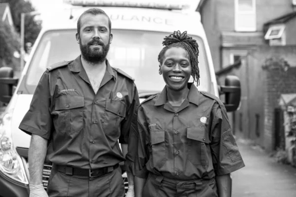 Portrait of a team of paramedics