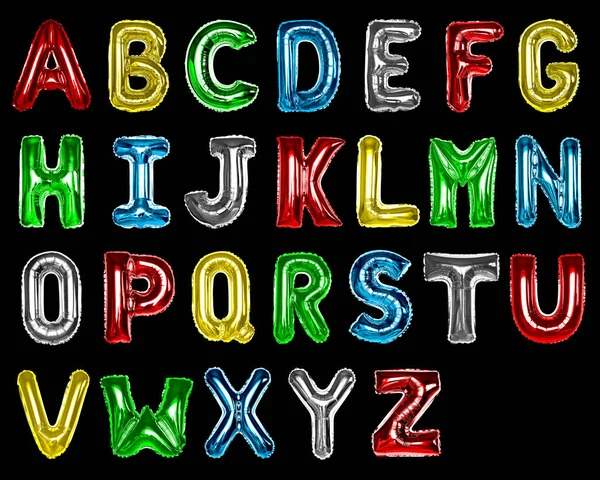 Set Colorful Capital Alphabet Balloons — Stock Photo, Image