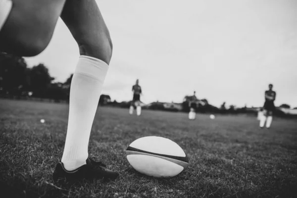 Kobiece Rugby Graczy Polu — Zdjęcie stockowe