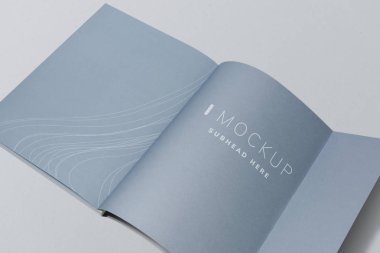 Bir dergi mockup son sayfa