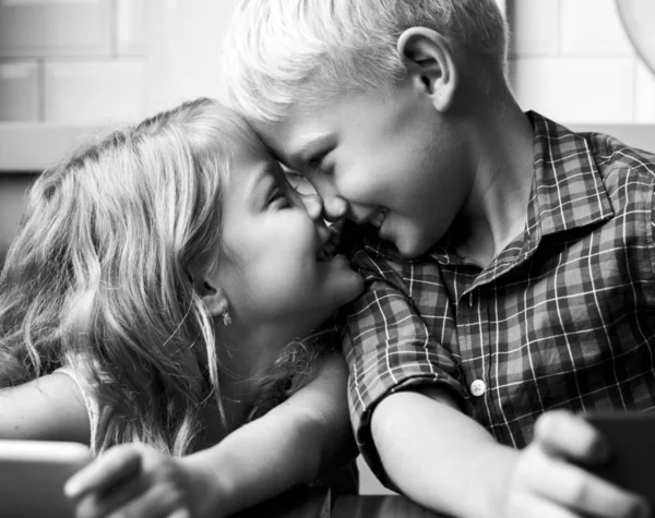 Sister Brother Playing Together — Stock Photo, Image