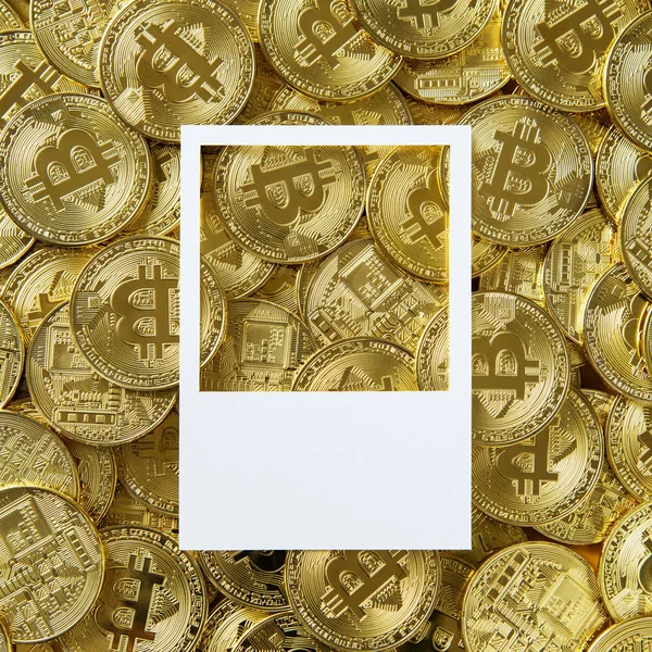 Przestrzeń Projektu Kupę Kasy Bitcoin — Zdjęcie stockowe