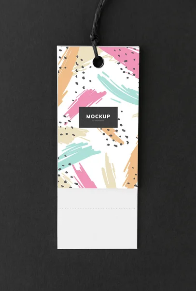 Colorful Bookmark Tag Mockup Design — Stock Photo, Image