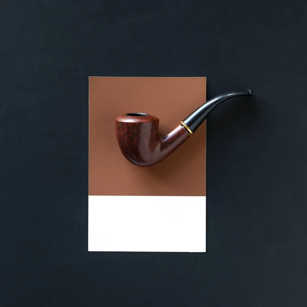 Una Pipa Tabaco Madera — Foto de Stock