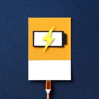 3D kağıt el sanatları sanat şarj pil