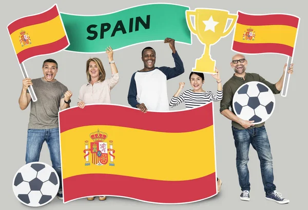 스페인의 국기를 — 스톡 사진