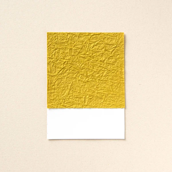 Espacio Diseño Sobre Papel Dorado Texturizado —  Fotos de Stock