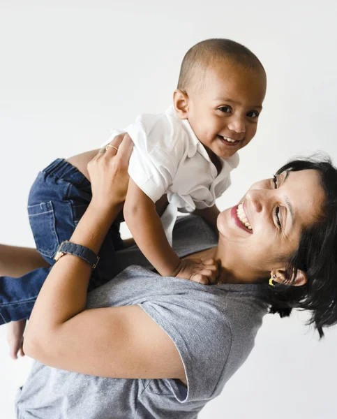 Mother Holding Son Happiness Royalty Free Stock Images