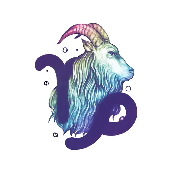 Symbol Ruky Nakreslený Horoskop Ilustrace — Stockový vektor
