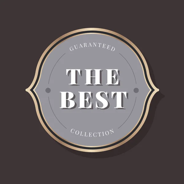 Gegarandeerd Beste Collectie Badge Vector — Stockvector