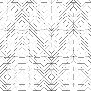 Beyaz bir arka plan üzerinde siyah geometrik Dikişsiz desen ayarla