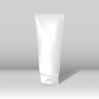 Güzellik bakımı tüp modelleme vektörü