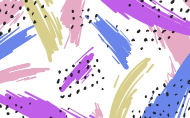 Renkli geometrik memphis tarzı arkaplan