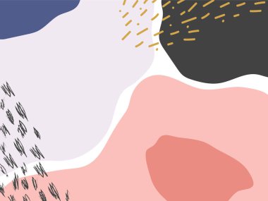 Renkli Memphis tasarım arkaplan vektörü